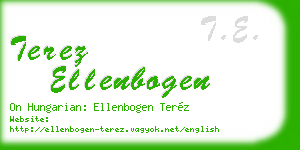 terez ellenbogen business card