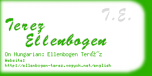 terez ellenbogen business card
